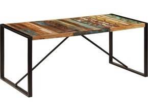 VIDAXL Jedilna miza 180x90x75 cm trden predelan les