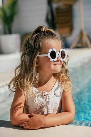 Otroška sončna očala Elle Porte bela barva - bela. Sončna očala iz kolekcije Elle Porte. Model z enobarvnimi stekli in okvirji iz plastike. Ima filter UV 400.