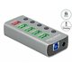 Delock hub USB 3.2 4xA +1xFast Charging Port 63262