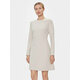 Calvin Klein Vsakodnevna obleka Hw Viscose Fit &amp; Flare Dress K20K206336 Bež Regular Fit