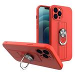 Ovitek Ring Case za Apple iPhone 7/iPhone 8/iPhone SE 2020/iPhone SE 2022 - Rdeča KP11349