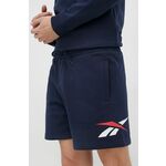 Kratke hlače Reebok Classic moški, mornarsko modra barva - mornarsko modra. Kratke hlače iz kolekcije Reebok Classic. Model izdelan iz rahlo elastičnega materiala, ki zagotavlja udobje in svobodo gibanja.