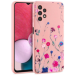 Onasi Liquid Pomlad ovitek za Galaxy A53, silikonski, roza