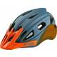 R2 Wheelie Helmet Petrol Blue/Neon Orange M Otroška kolesarska čelada