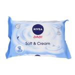 Nivea Baby Soft &amp; Cream čistilni robčki za dojenčkovo kožo 63 ks