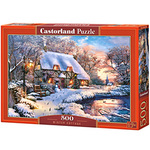 WEBHIDDENBRAND CASTORLAND Winter Cottage Puzzle 500 kosov