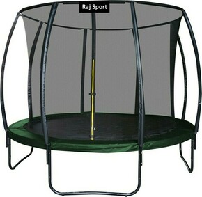 Raj Sport Trampolin 12FT - 366 cm z notranjo mrežo + lestev - temno zelena
