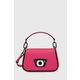 Torbica Karl Lagerfeld x Darcel Disappoints roza barva - roza. Majhna torbica iz kolekcije Karl Lagerfeld. Model na zapenjanje, izdelan iz sintetičnega materiala.
