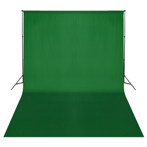 VidaXL Zeleno Platno / Ozadje za Fotografiranje z Ogrodjem 500 x 300 cm