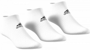 Adidas Set 3 parov unisex nizkih nogavic Cush Low 3Pp DZ9384 Bela