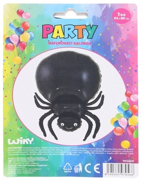 Napihljiv balon - Spider black 53x80 cm