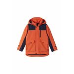 Otroška jakna Reima Mainala oranžna barva - oranžna. Otroška jakna iz kolekcije Reima. Podložen model, izdelan iz vodoodpornega materiala z odsevnimi elementi.