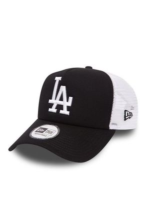 New Era kapa Trucker Los Angeles Dodgers - črna. Kapa s šiltom vrste baseball iz kolekcije New Era. Model izdelan iz enobarvnega materiala z vstavki.