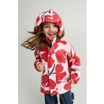 Otroška vodoodporna jakna Reima Vesi roza barva - roza. Otroška jakna iz kolekcije Reima. Prehoden model, izdelan iz vzorčastega materiala. Trpežen model, ki je idealen za slabe vremenske razmere.