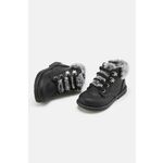 Otroški čevlji Mayoral črna barva - črna. Zimski čevlji iz kolekcije Mayoral. Podloženi model izdelan iz ekološkega usnja.