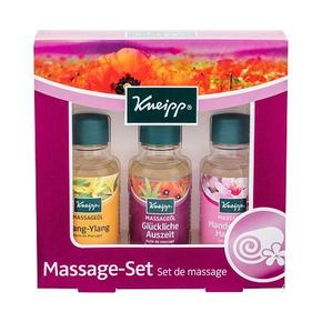 Kneipp Massage Oil darilni set masažno olje Ylang-Ylang 20 ml + masažno olje 20 ml + masažno olje Almond blossoms 20 ml za ženske
