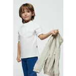 Otroška dolga majica Mayoral bela barva - bela. Otroške Majica z dolgimi rokavi iz kolekcije Mayoral. Model izdelan iz tanke, rahlo elastične pletenine.
