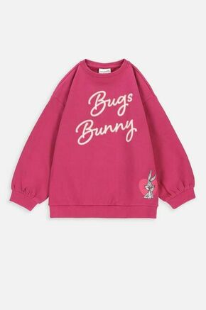 Otroški pulover Coccodrillo x Looney Tunes roza barva