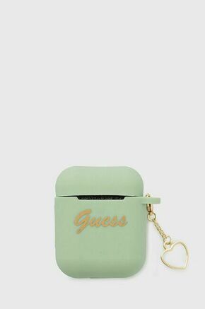 Guess Guess GUA2LSCHSN AirPods cover zelen/green Silicone Charm Heart Collection