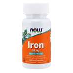 NOW Foods Železov bisglicinat, železov kelat (Ferrochel), 18 mg, 120 zeliščnih kapsul