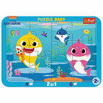 WEBHIDDENBRAND TREFL Baby puzzle Baby Shark: Happy Sharks 2v1, 10 kosov