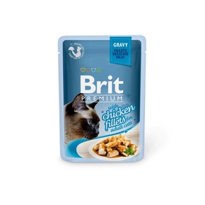 Brit Premium Cat Delicate Fillets in Gravy s piščancem - 85 g