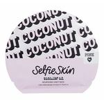 Pink Selfie Skin Coconut Oil Sheet Mask maska za obraz za vse tipe kože 1 ks za ženske
