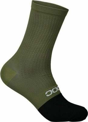 POC Flair Sock Mid Epidote Green/Uranium Black M Kolesarske nogavice