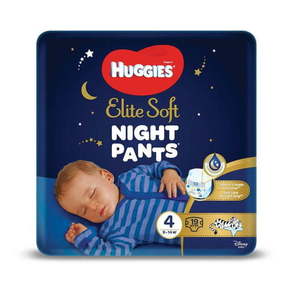 Huggies hlačke iz plenic Elite Soft Pants Over Night vel. 4