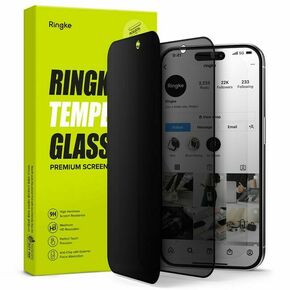 Zaščitno Kaljeno Steklo za iPhone 15 Pro Max Ringke TG Privacy