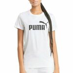 Bombažen t-shirt Puma bela barva - bela. T-shirt iz kolekcije Puma. Model izdelan iz tanke, elastične pletenine.