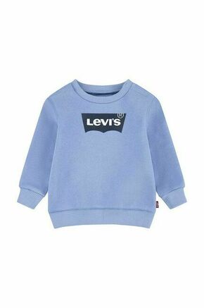 Pulover za dojenčka Levi's - modra. Pulover za dojenčka iz kolekcije Levi's. Model izdelan iz mehke pletenine. Izjemno udoben material.