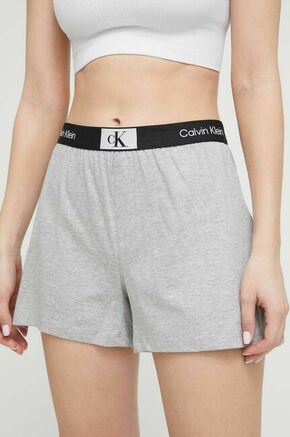 Bombažne kratke hlače Calvin Klein Underwear siva barva - siva. Kratke hlače iz kolekcije Calvin Klein Underwear. Model izdelan iz prožnega materiala