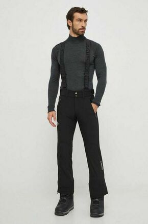 Smučarske hlače Descente Rider črna barva - črna. Smučarske hlače iz kolekcije Descente. Model izdelan materiala