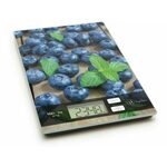 Vog&amp;Arths Digitalna kuhinjska tehtnica z motivom borovnic s kaljenim steklom max. 5g