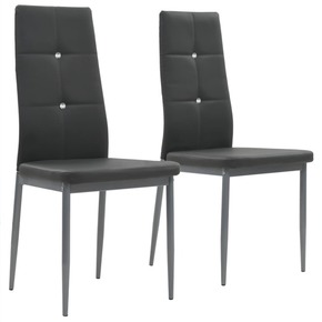 VidaXL Jedilni stoli 2 kosa umetno usnje 43x43