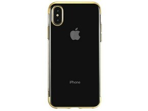 OSTALO Elegance tanek silikonski ovitek za iPhone 11 pro - prozoren z zlatim robom