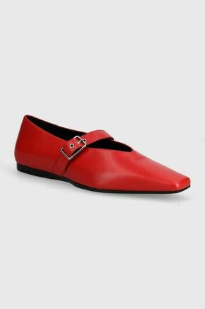 Usnjene balerinke Vagabond Shoemakers WIOLETTA rdeča barva - rdeča. Balerinke iz kolekcije Vagabond Shoemakers