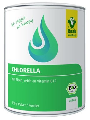 Raab Vitalfood GmbH Bio Chlorella v prahu - 150 g