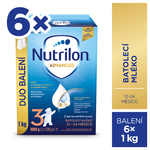 NUTRILON Baby milk 3 Advanced 6x 1000 g, 12+