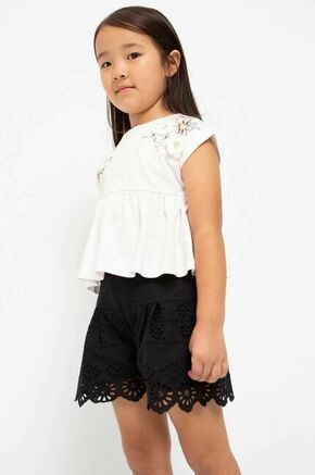 Otroške bombažne kratke hlače Mayoral črna barva - črna. Otroški kratke hlače iz kolekcije Mayoral. Model izdelan iz lahke tkanine.