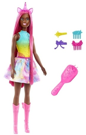 Pravljična lutka Mattel Barbie z dolgimi lasmi - pravljični samorog