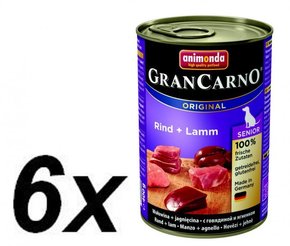 ANIMONDA Grancarno Senior okus: govedina in jagnjetina 400 g