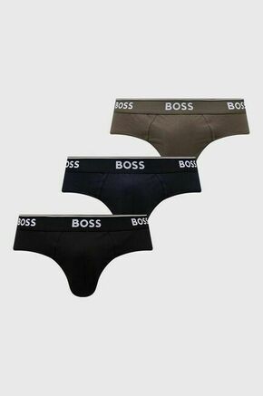 Moške spodnjice BOSS 3-pack moški - pisana. Spodnje hlače iz kolekcije BOSS. Model izdelan iz gladke