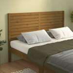 shumee Vzglavje postelje, medeno rjava, 126x4x100 cm, borov les