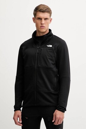 Športni pulover The North Face Stormgap Powergrid - črna. Športni pulover iz kolekcije The North Face. Model z zapenjanjem na zadrgo