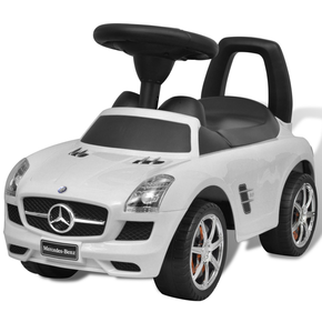 VidaXL Beli Mercedes Benz Otroški Avto na Potiskanje