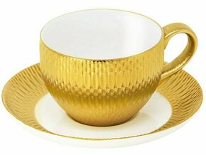 LE COQ Zlata skodelica za čaj s podstavkom Deras 200ml