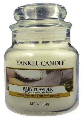Yankee Candle dišeča sveča Baby Powder Classic