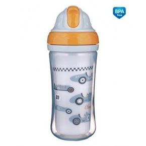 Canpol babies športna steklenica s silikonsko slamico AVTO